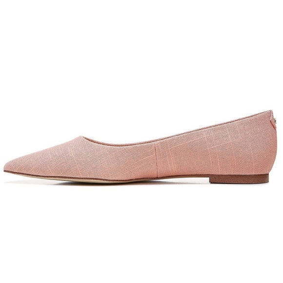 SAM EDELMAN WANDA LINEN POINTY TOE FLATS CANYON CLAY NWT - Picture 2 of 7